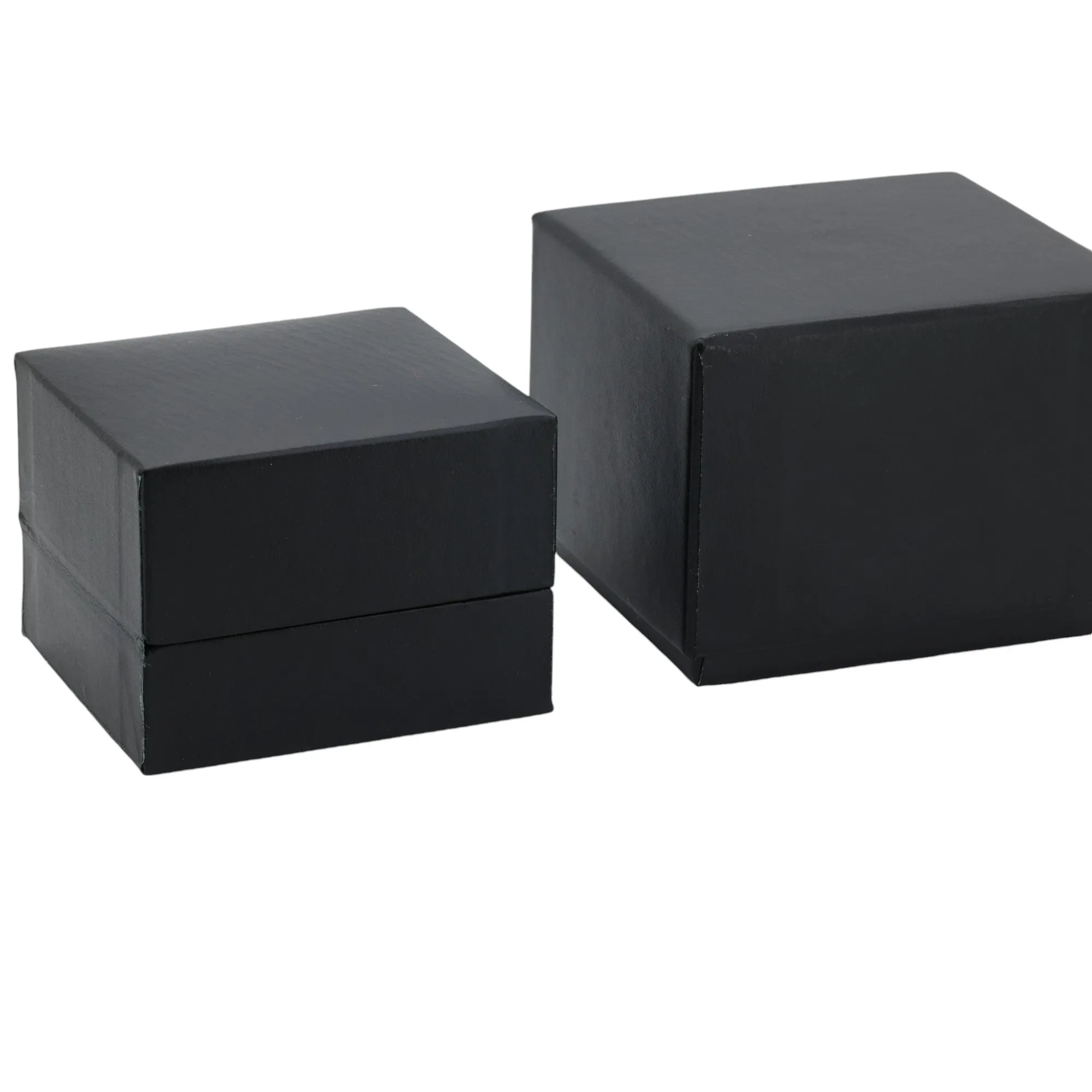 🆕📦 Matt Black Box with Ring Slot & Outer Box. Inner Leatherette (Black Outer, Black Inner)