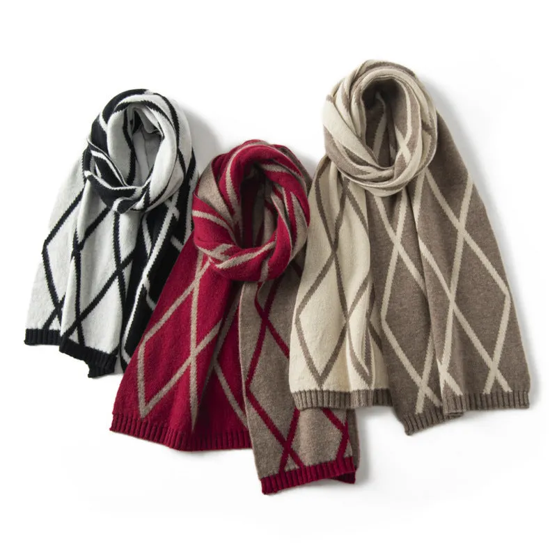 100% Cashmere Scarf Women and Men Winter Thick Warm Pashmina Scarf