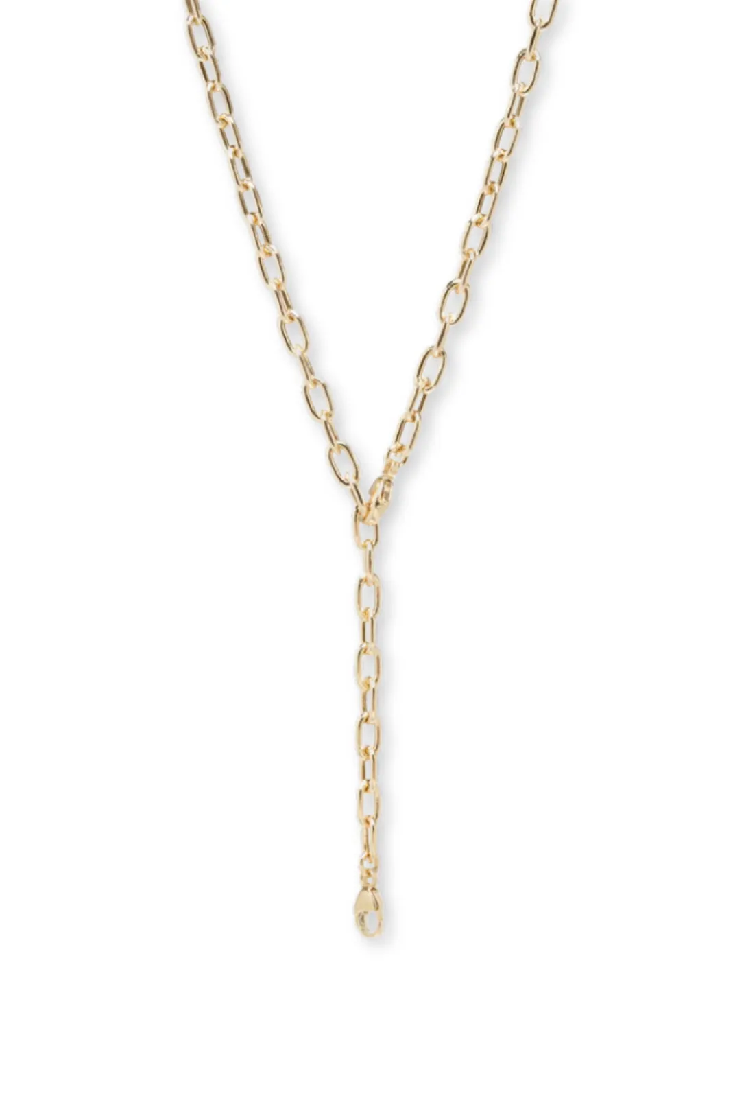 14k Medium Rectangle Oval Chain w/ Lobster Clasp