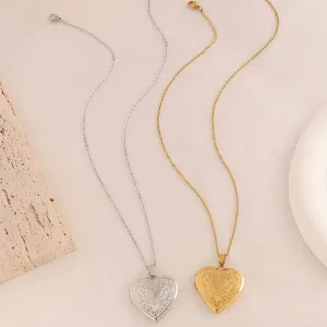 18K Locket Necklace Stainless Steel