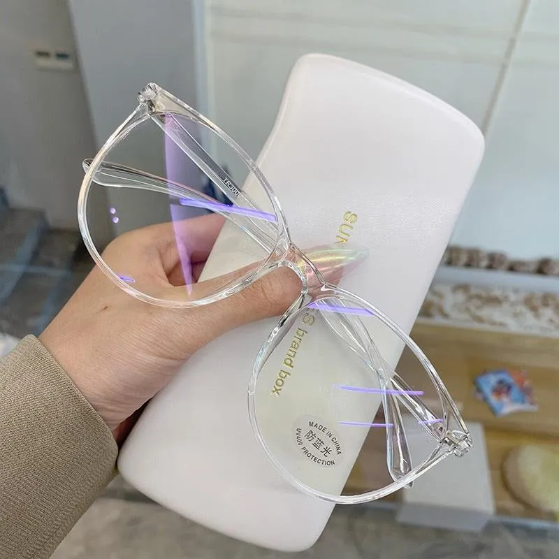 2022 Women Oversized Anti Blue Light Computer Glasses Men Safety Eyewear Spectacle