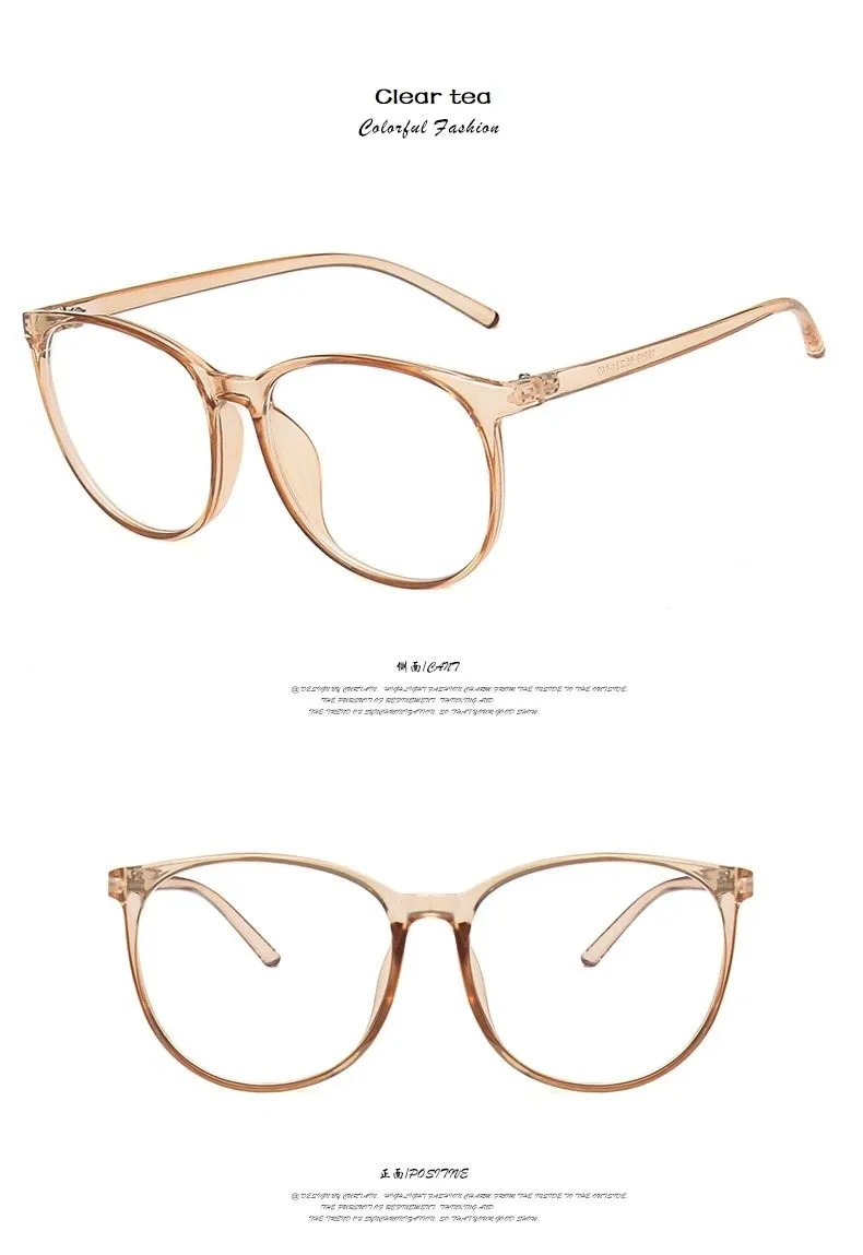2022 Women Oversized Anti Blue Light Computer Glasses Men Safety Eyewear Spectacle