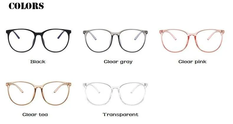 2022 Women Oversized Anti Blue Light Computer Glasses Men Safety Eyewear Spectacle