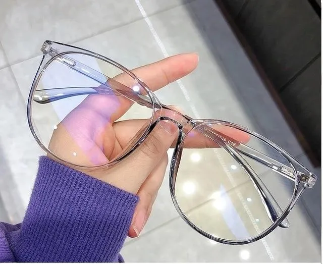 2022 Women Oversized Anti Blue Light Computer Glasses Men Safety Eyewear Spectacle