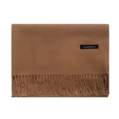 2025 Winter Cashmere Scarf Women Luxury Pashmina Shawls Long Wraps Autumn Warm Neck Scarf Tassel Ladies Scarves Black Red Green
