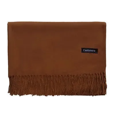 2025 Winter Cashmere Scarf Women Luxury Pashmina Shawls Long Wraps Autumn Warm Neck Scarf Tassel Ladies Scarves Black Red Green