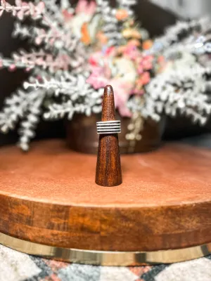 4 Line Oxidized Ring