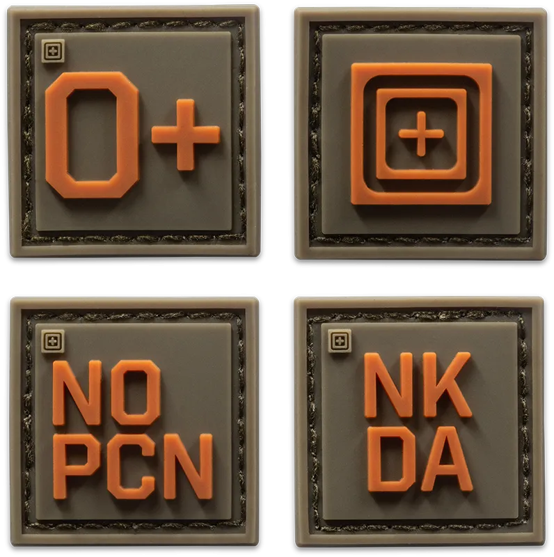 5.11 Tactical Blood Type Patch Kit O Pos