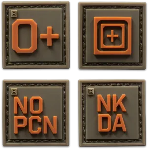5.11 Tactical Blood Type Patch Kit O Pos