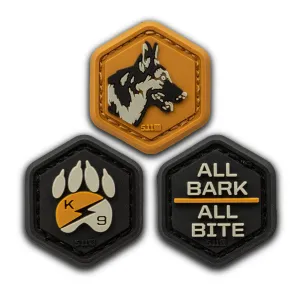 5.11 Tactical K9 Hex Patch Old Gold