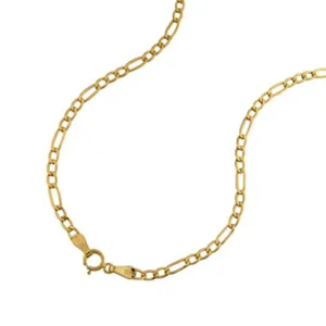 9ct Yellow Gold Figaro Necklace 55cm