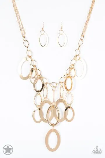 A Golden Spell Necklace - Gold Necklace - Paparazzi Accessories