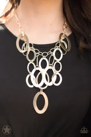 A Golden Spell Necklace - Gold Necklace - Paparazzi Accessories