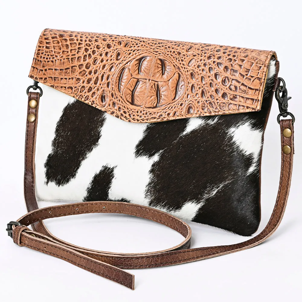 ADBGS178BA American Darling Hair On Crocodile Embossed Genuine Leather Women Bag Western Handbag Purse