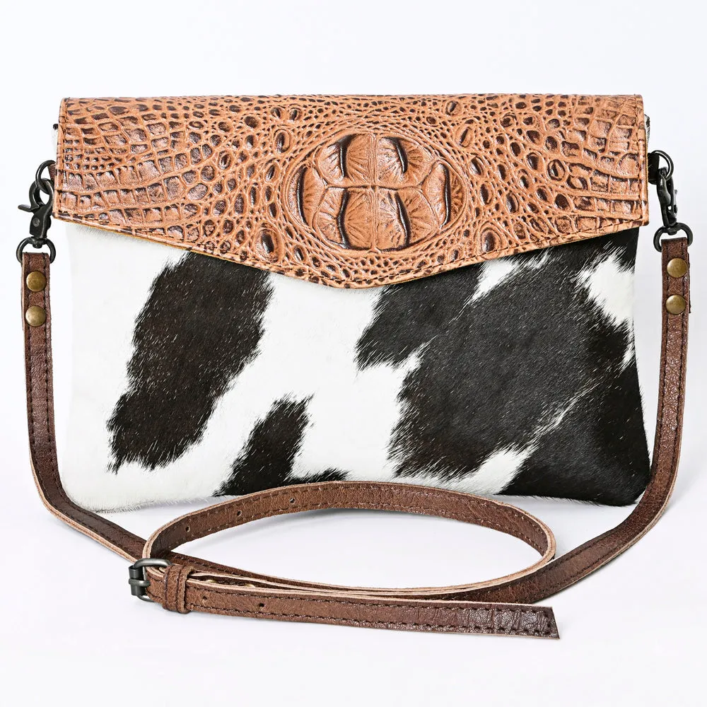 ADBGS178BA American Darling Hair On Crocodile Embossed Genuine Leather Women Bag Western Handbag Purse