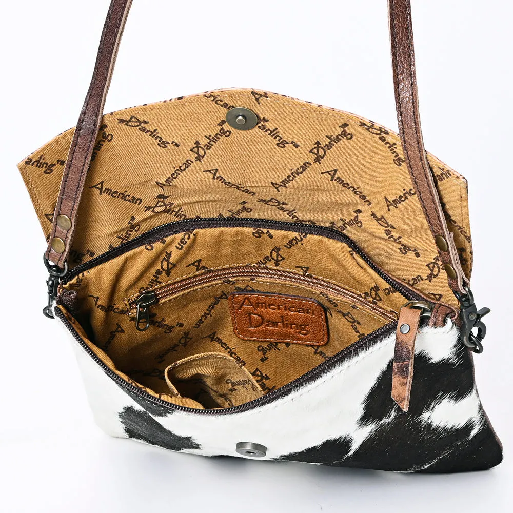 ADBGS178BA American Darling Hair On Crocodile Embossed Genuine Leather Women Bag Western Handbag Purse