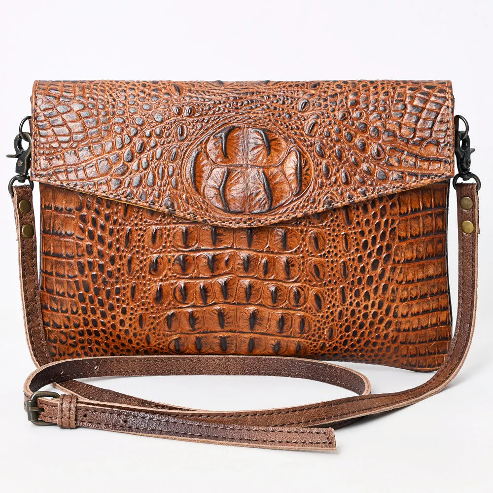 ADBGS178BJ American Darling Crocodile Embossed Genuine Leather Women Bag Western Handbag Purse