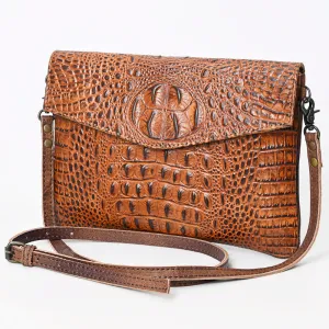 ADBGS178BJ American Darling Crocodile Embossed Genuine Leather Women Bag Western Handbag Purse
