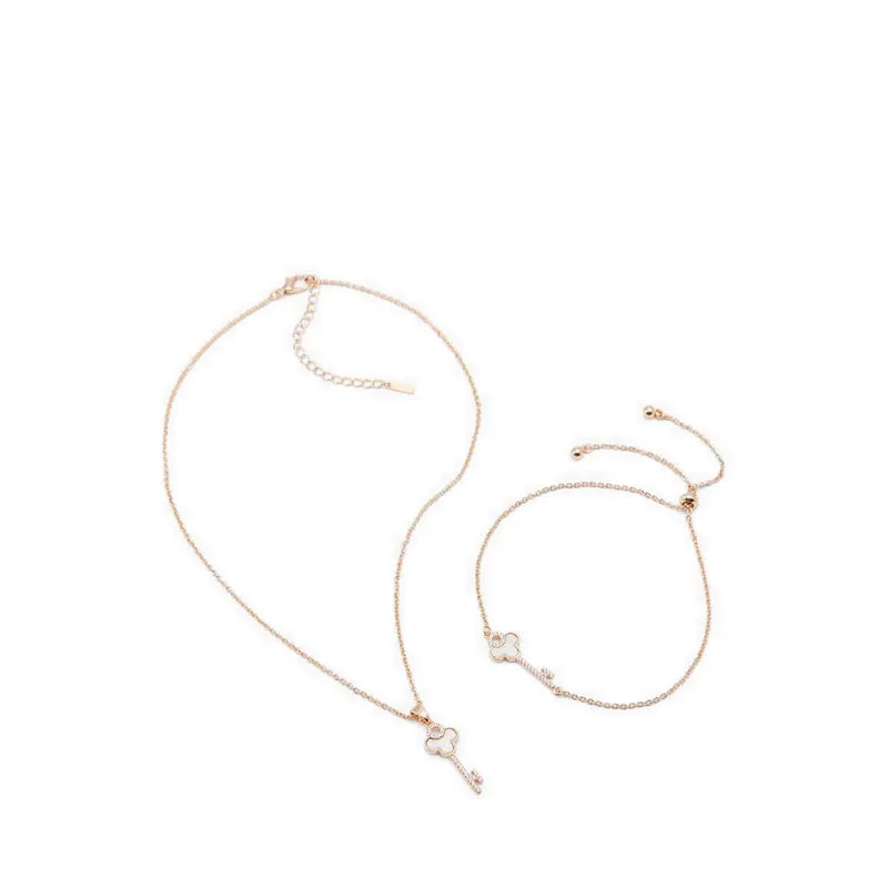 Aldo Lacle Women's Necklaces - Gold/Clear Multi