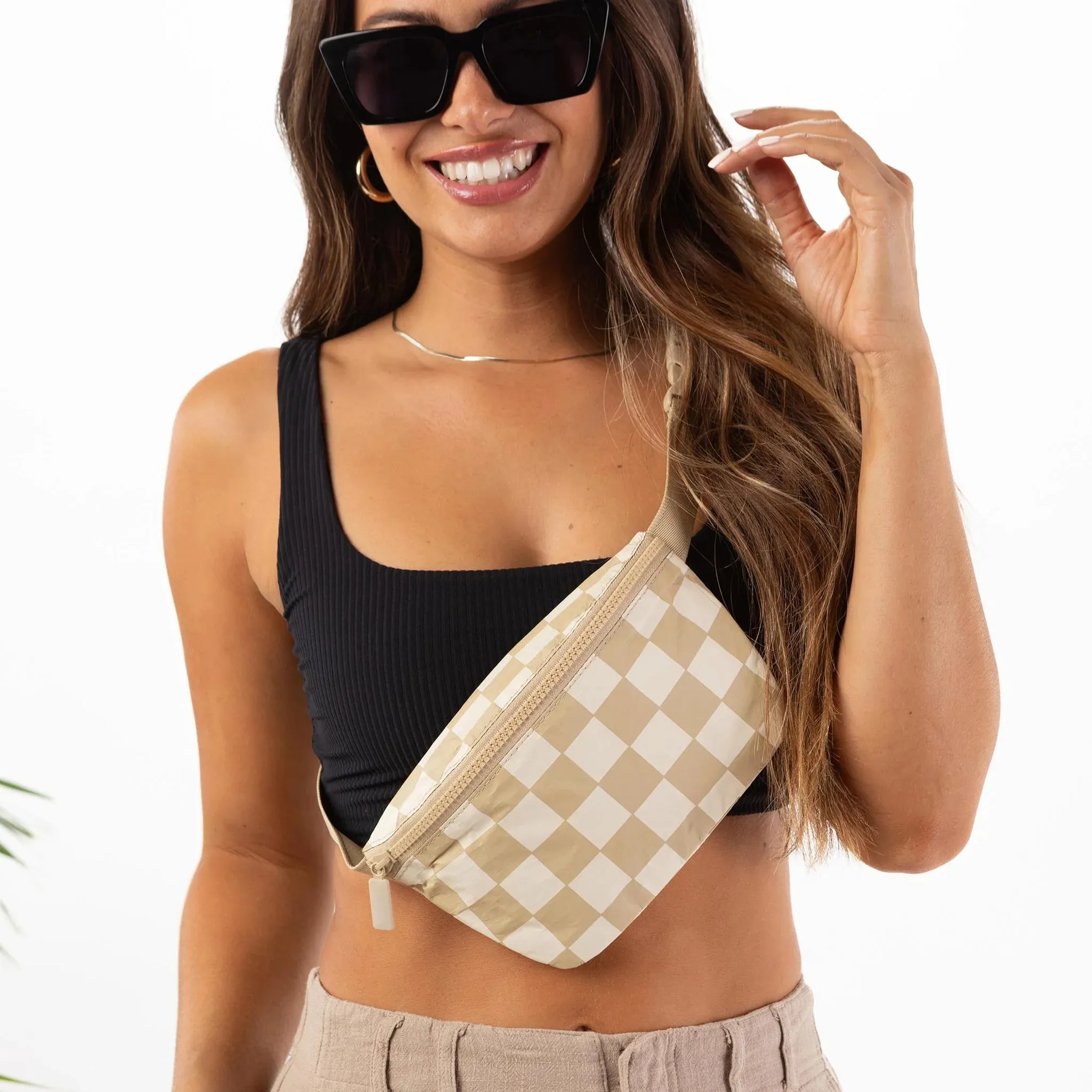 Aloha Checkmate Mini Hip Pack Creme/Dune