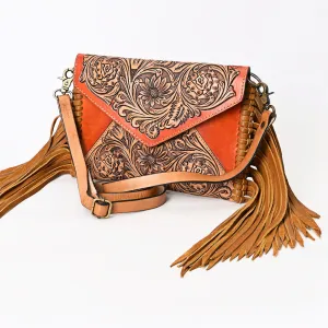 American Darling ADBGA341 Envelope Hand Tooled Genuine Leather Women Bag Western Handbag Purse
