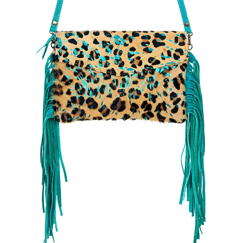 American Darling ADBGS178C Envelope Hair On Genuine Leather Women Bag Western Handbag Purse