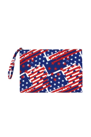 AMERICAN FLAG POUCH 10"X7"