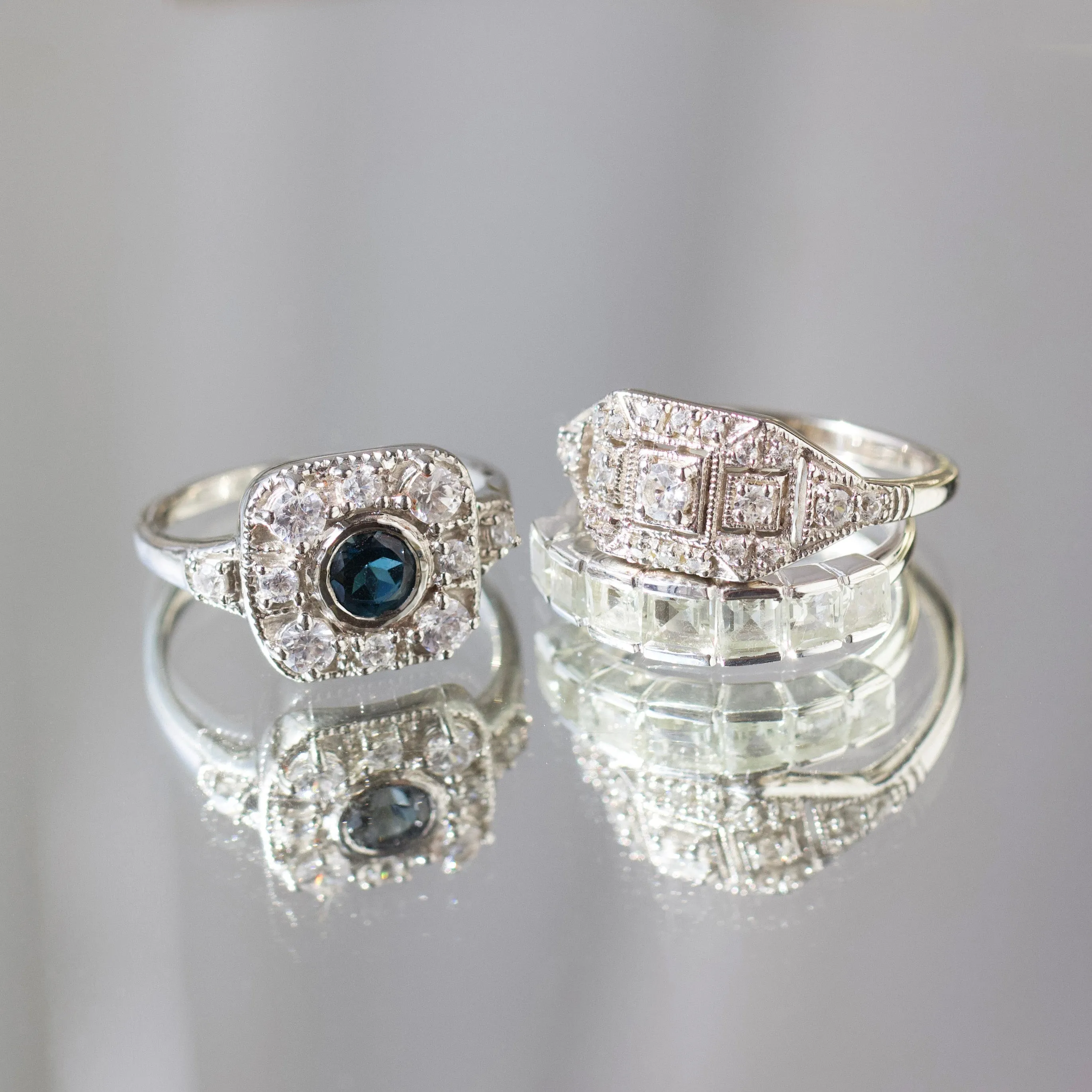Angelica Blue Topaz Vintage Ring