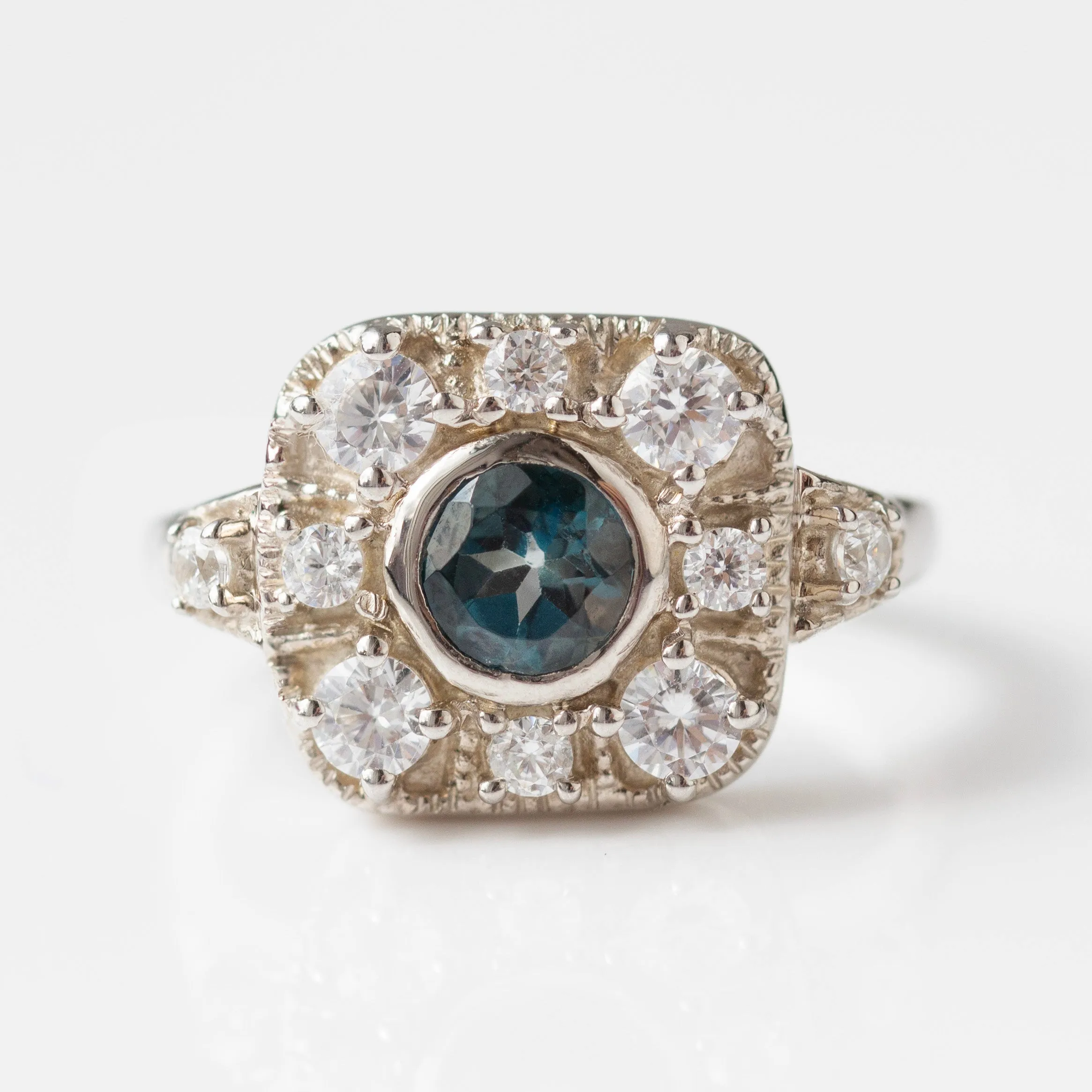 Angelica Blue Topaz Vintage Ring