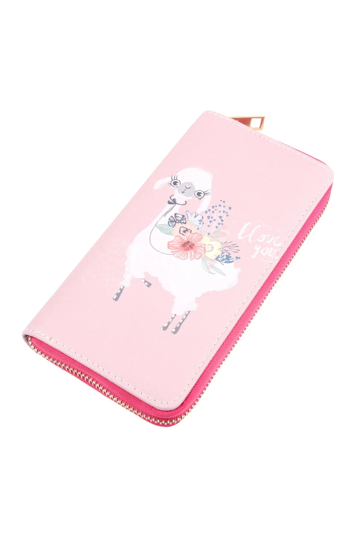 ANIMALS DIGITAL PRINTED SINGLE METAL ZIPPER WALLET
