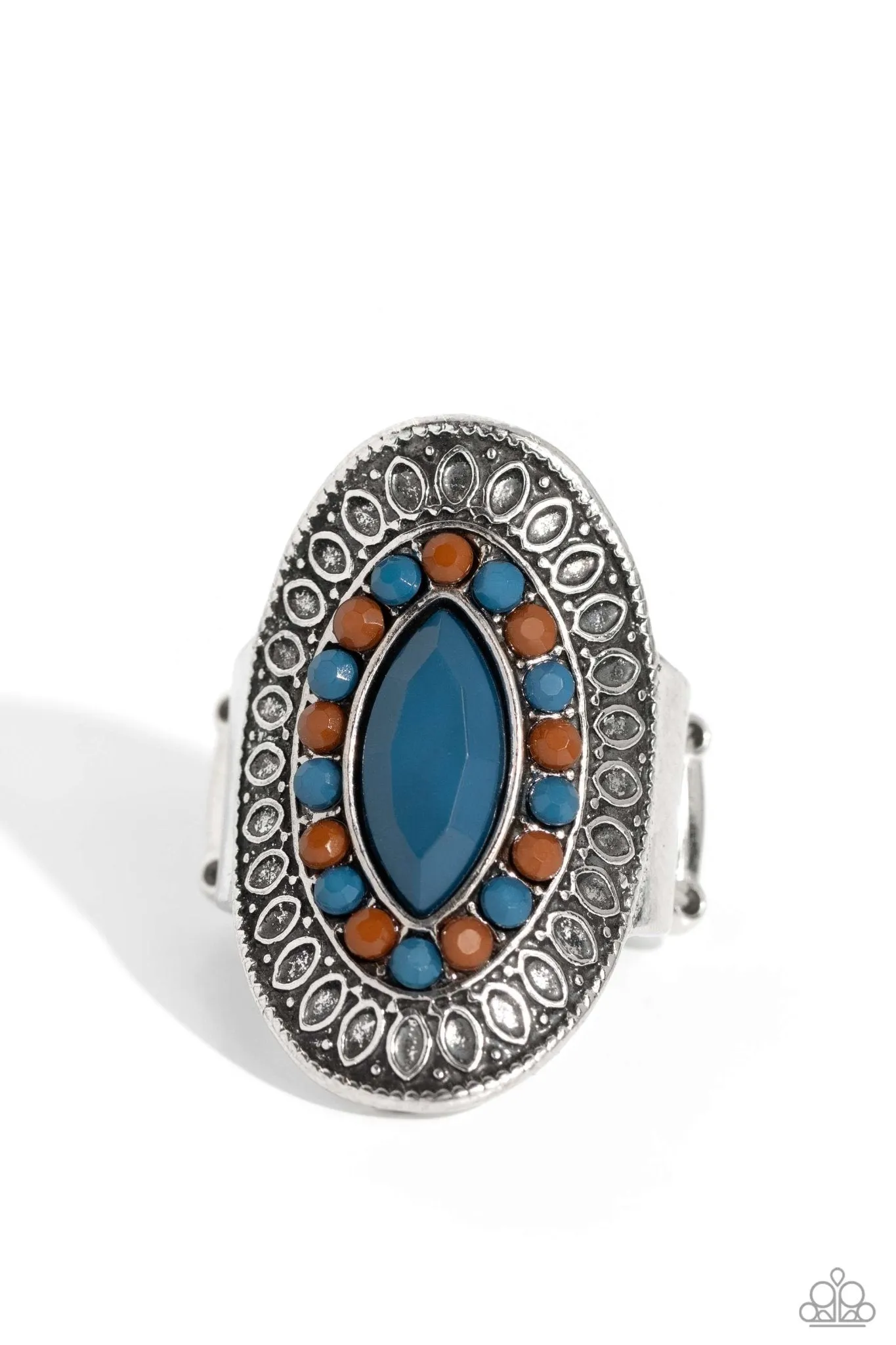 ARTISAN Expression - Blue Ring - Paparazzi Accessories