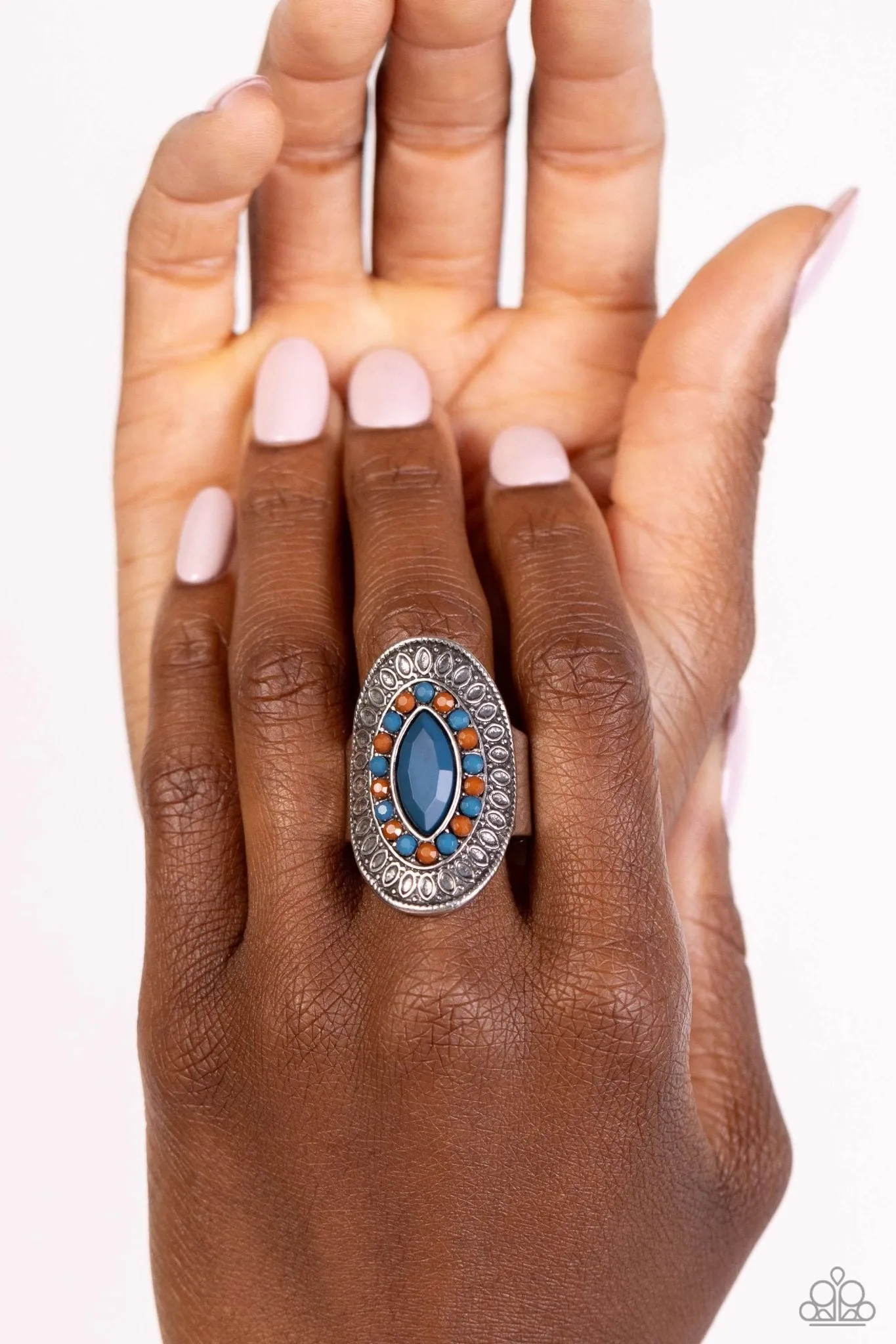 ARTISAN Expression - Blue Ring - Paparazzi Accessories