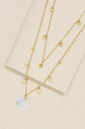 Atlantis Shell 18k Gold Plated Necklace Set