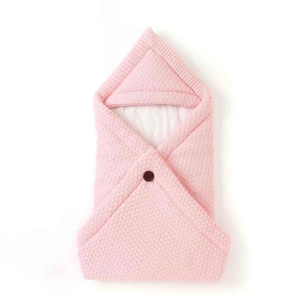 Baby Sleeping Bags Envelope Candy Color Knitted Cocoon for Newborns