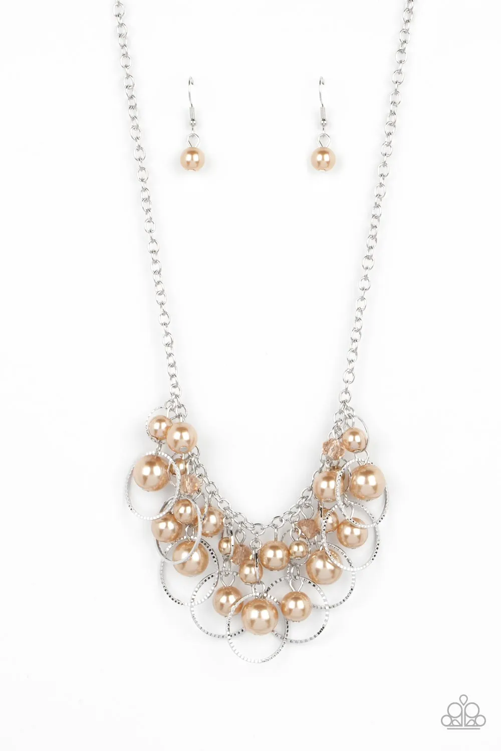 Ballroom Bliss - Brown Necklace - Paparazzi Accessories