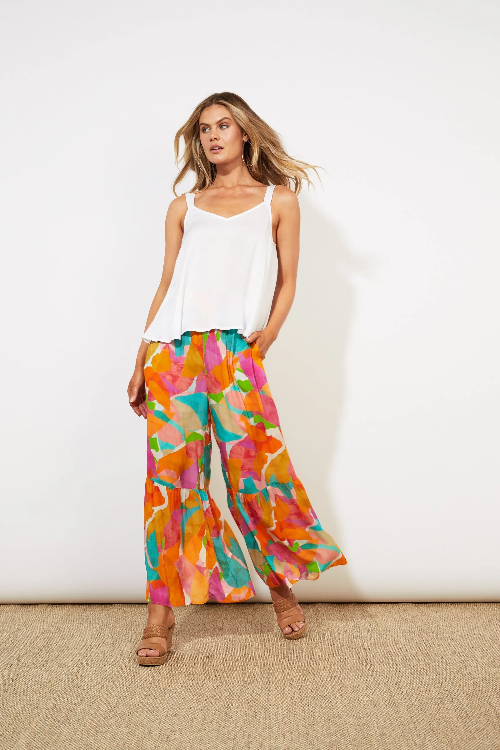 Barbados Tie Tank - Coconut