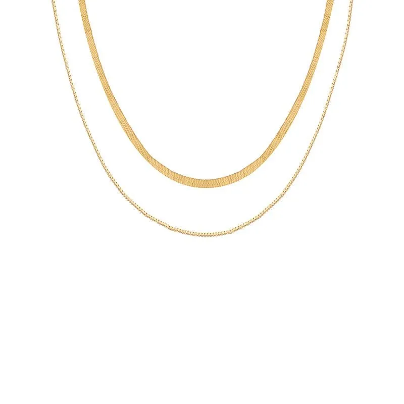 Basic Necklace Two Piece Set