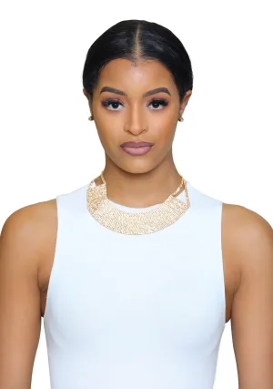 Be Mine-Gold Bling Necklace Set