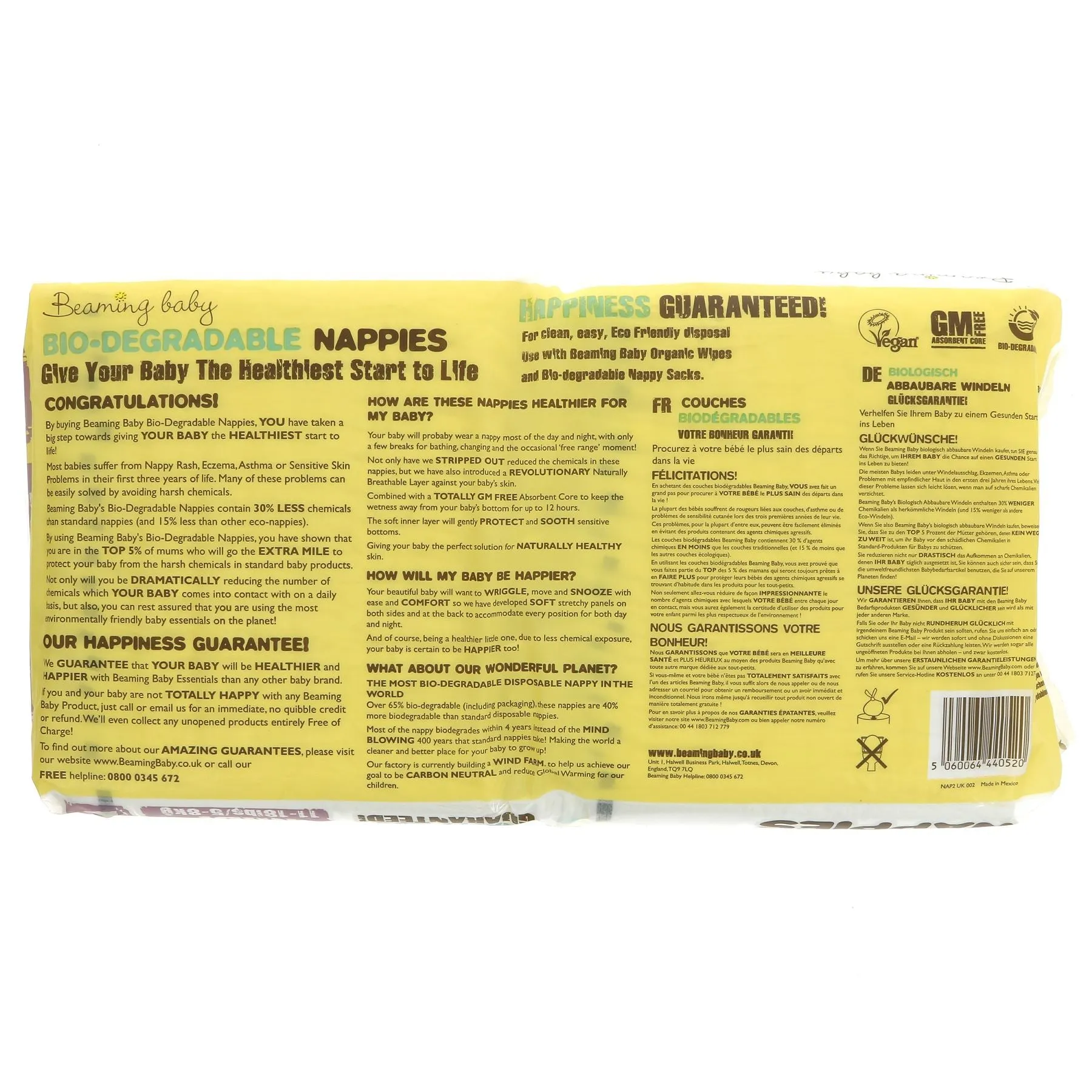 Beaming Baby | Bio Degradable Nappy - Midi | 38