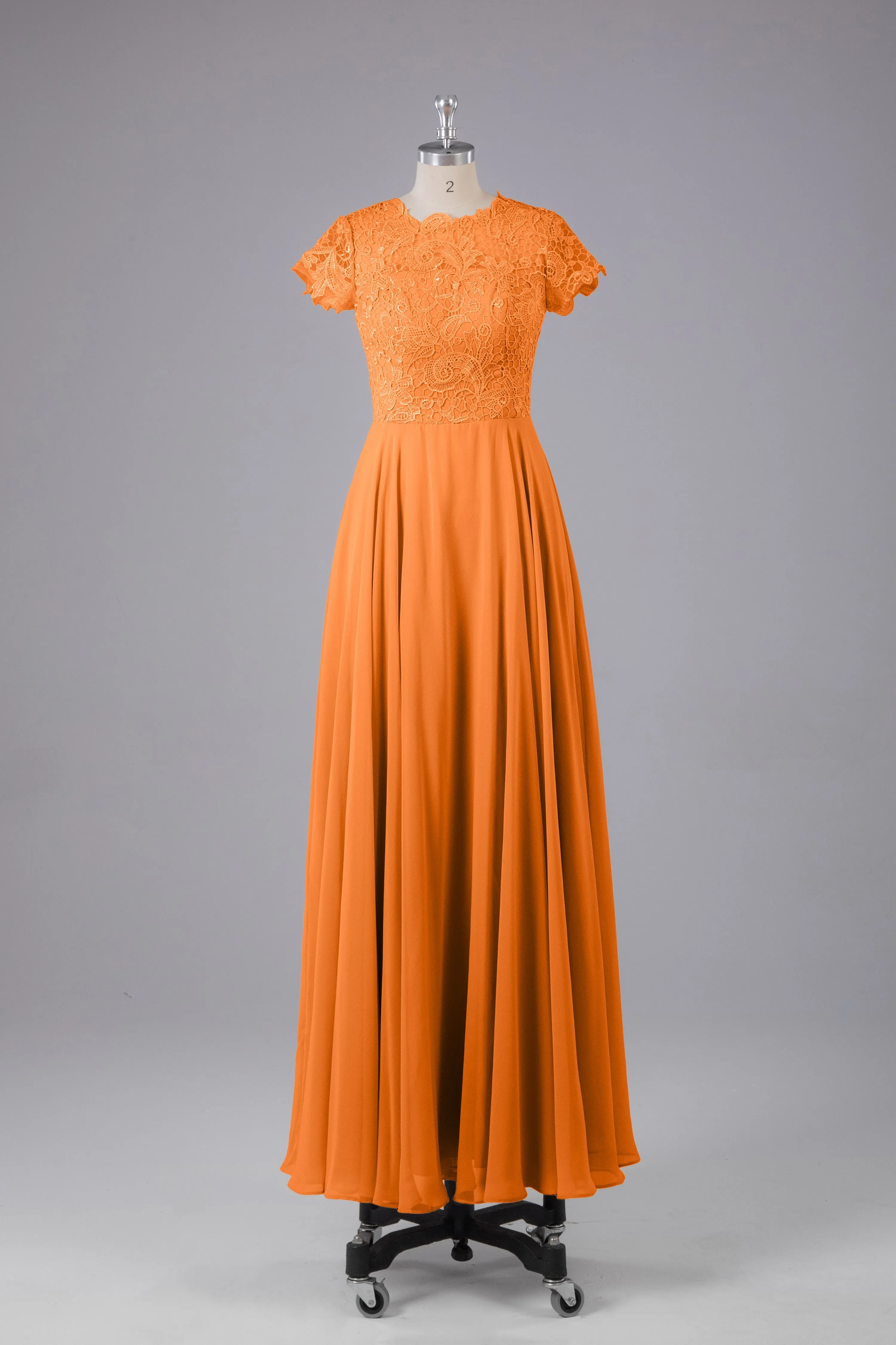 Beautiful A-Line Cap Sleeves Long Bridesmaid Dresses With Pockets