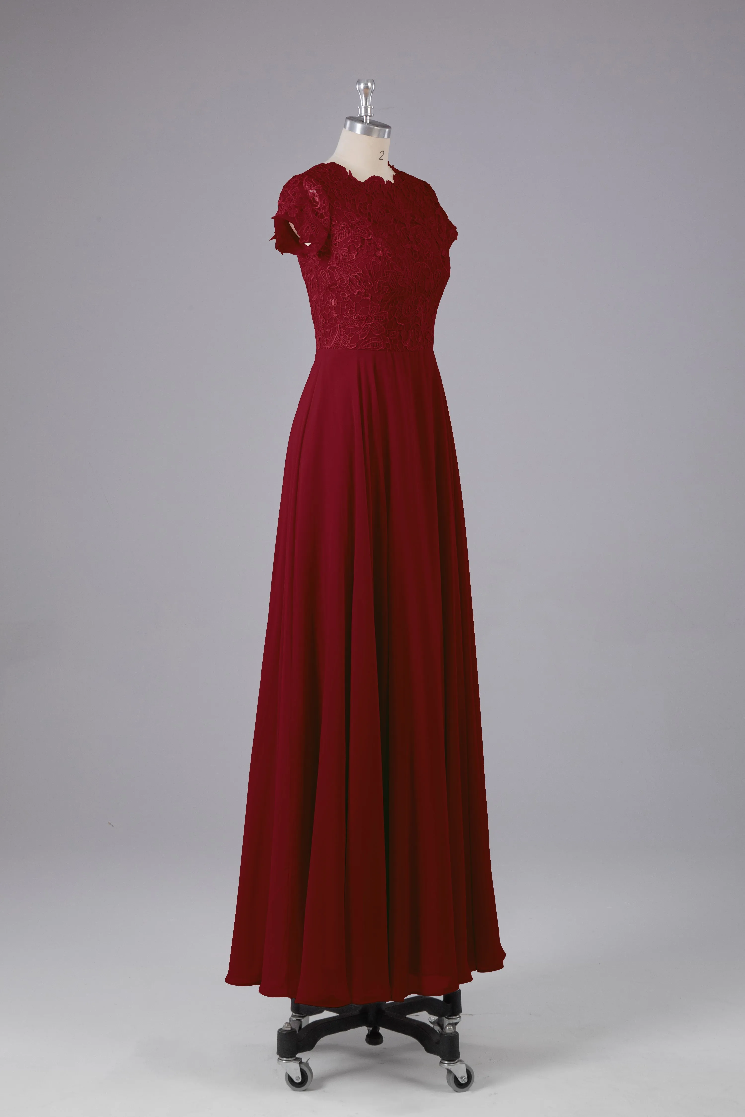 Beautiful A-Line Cap Sleeves Long Bridesmaid Dresses With Pockets
