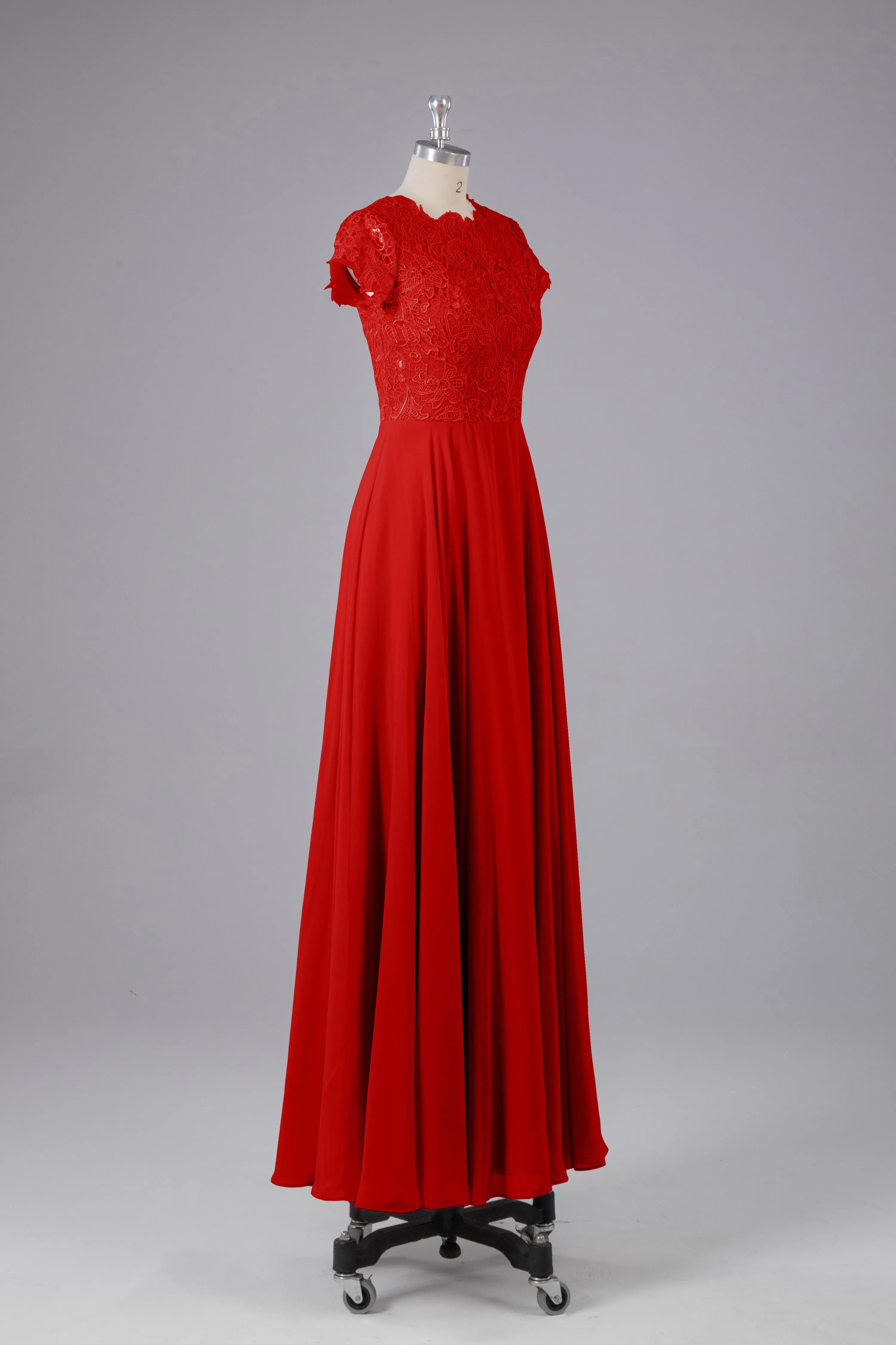 Beautiful A-Line Cap Sleeves Long Bridesmaid Dresses With Pockets