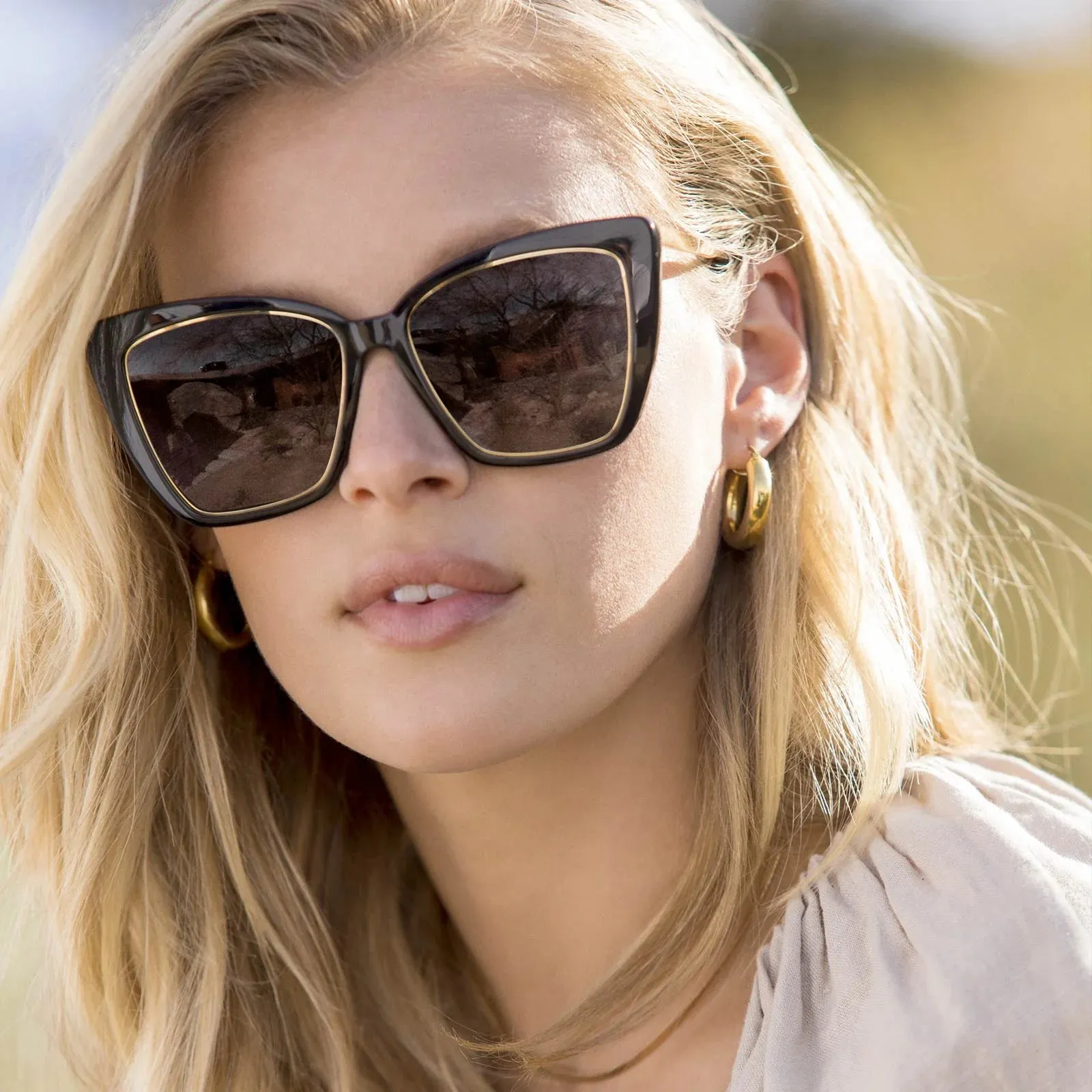 Becky IV-Black and Grey Polarized