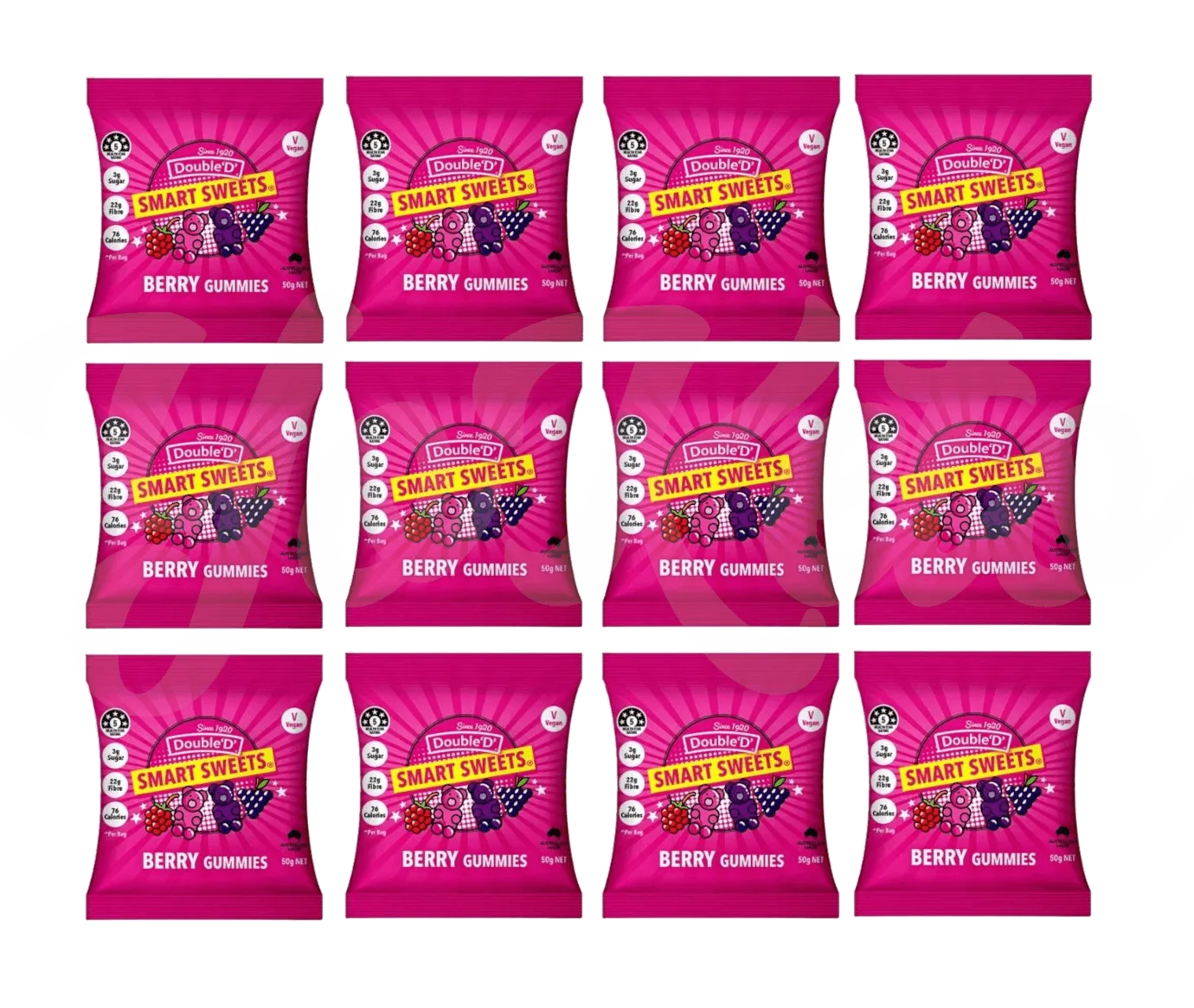 Berry Gummy Bears - 12 Pack