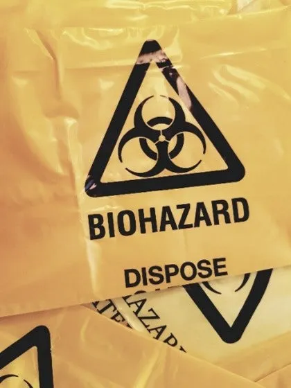 Biohazard Compostable Waste Bag 65L