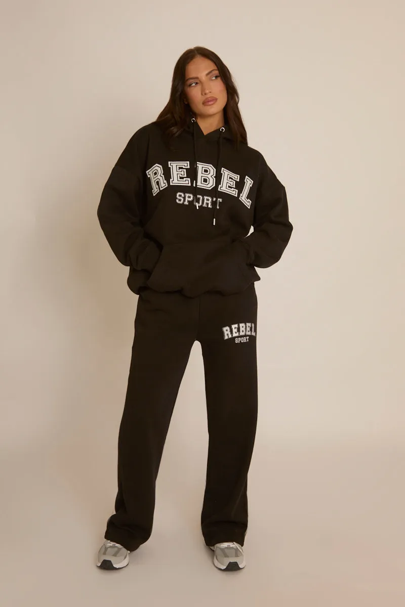 Black Rebel Sport Oversized Hoodie - Regina