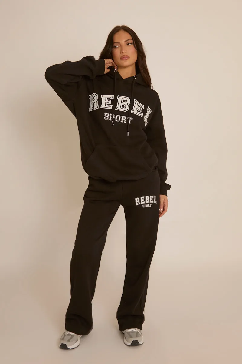 Black Rebel Sport Oversized Hoodie - Regina