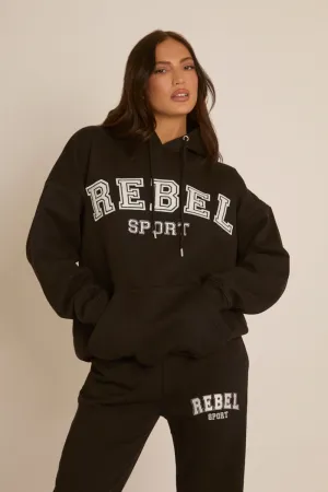 Black Rebel Sport Oversized Hoodie - Regina