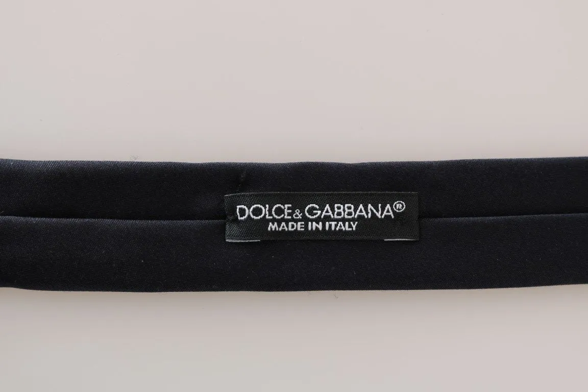 Black Silk Solid Slim Classic Tie