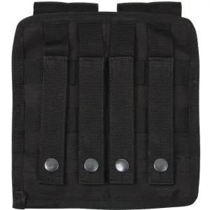 Black - Tactical MOLLE Dual Universal Rifle Mag Pouch